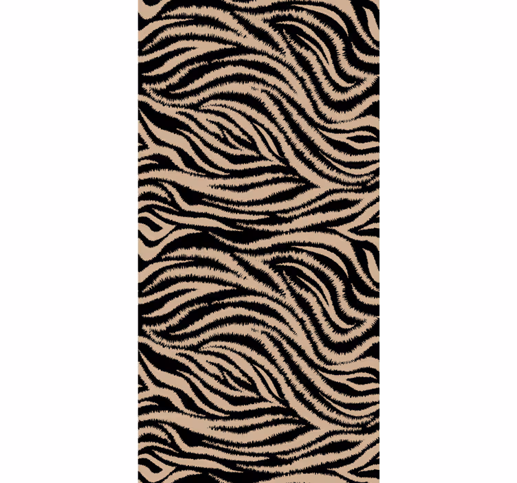 Animals wallpaper zebra striped pattern - TenStickers