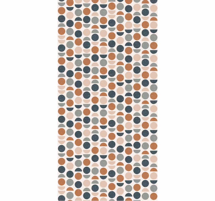 Wallpaper office semi circles pattern - TenStickers