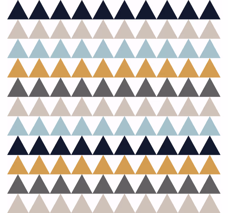 Wallpaper office sober nordic triangles - TenStickers