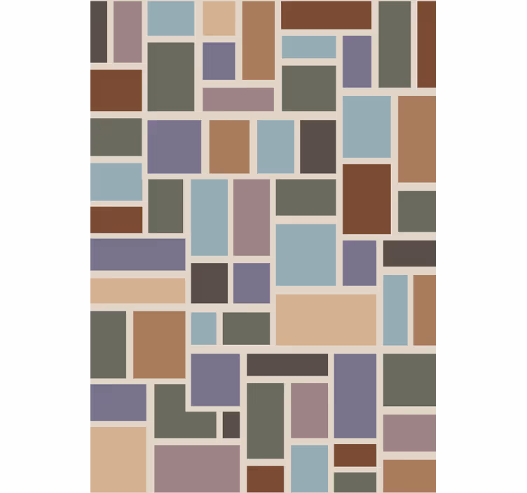 Wallpaper office colourful modern tile design - TenStickers