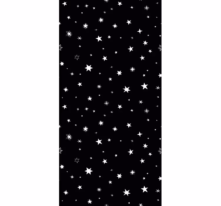 Wallpaper office black and white star patterns - TenStickers