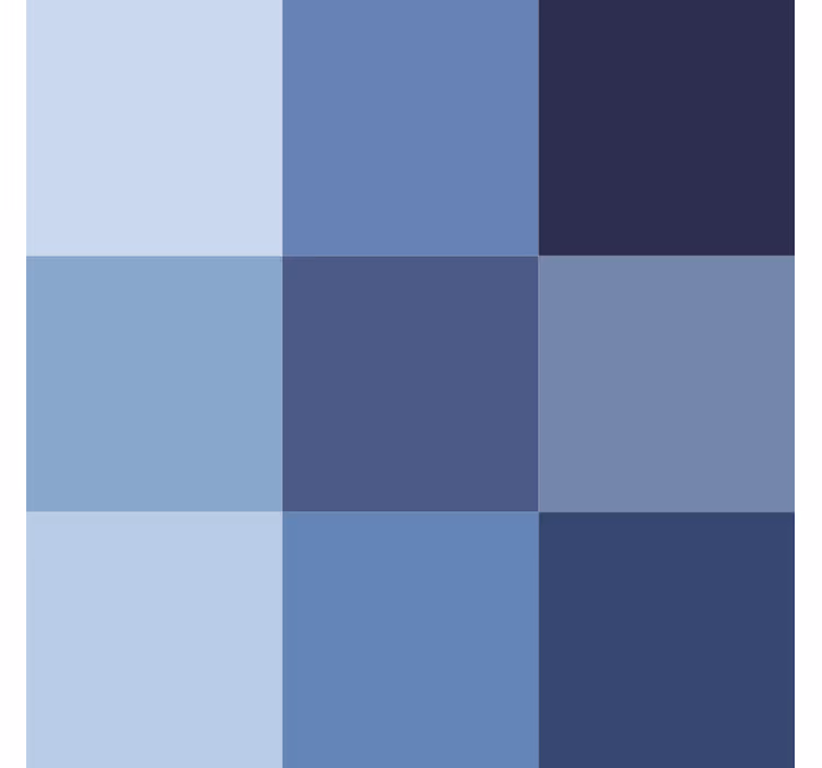Wallpaper office blue shade modern tile - TenStickers