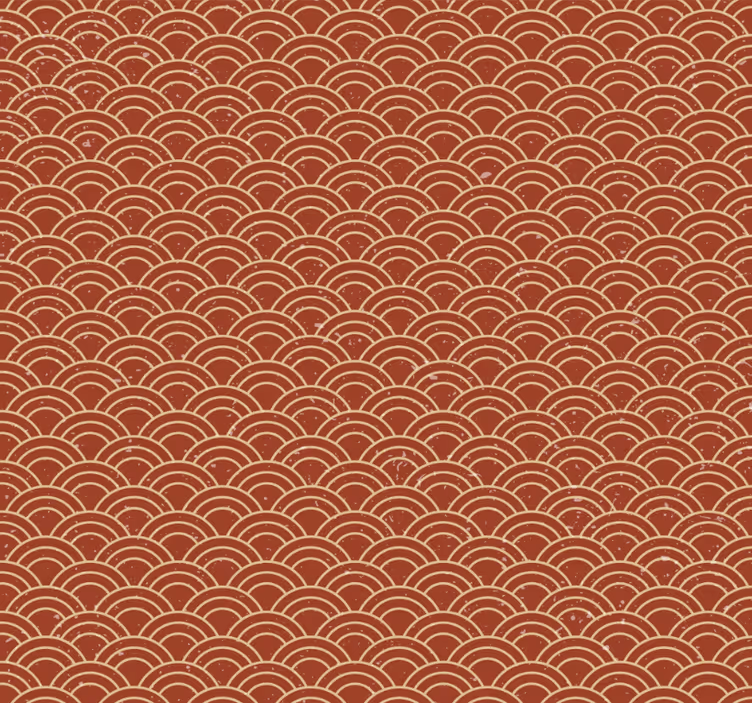 Hallway wallpaper japanese wave vintage design - TenStickers