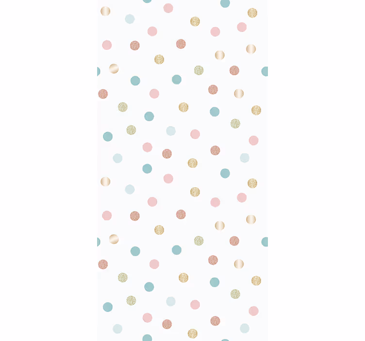 Entrance wallpaper with glitter confetti polka dots - TenStickers