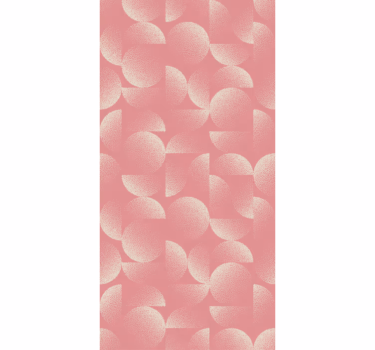 Wallpaper for dining area in pastel semicircles - TenStickers