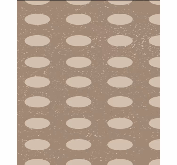 Wallpaper for dining area geometric brown circle pattern - TenStickers