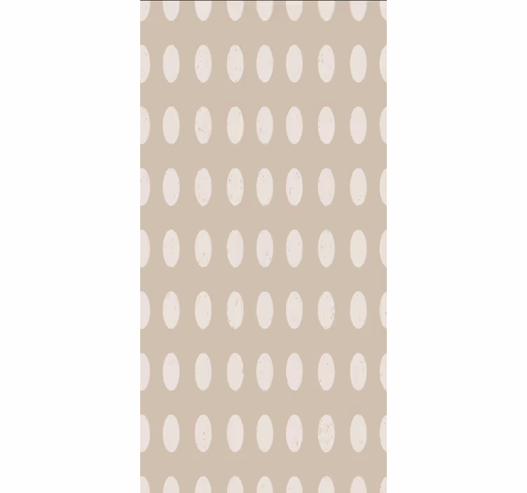 Wallpaper for dining area geometric white circle design - TenStickers
