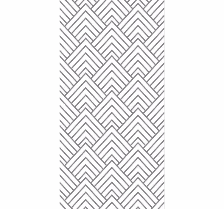 Wallpaper for dining area geometric labyrinth - TenStickers