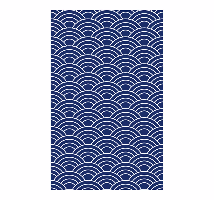 Wallpaper geometric wavy lines pattern - TenStickers