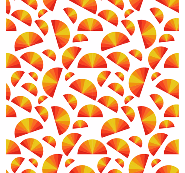 Wallpaper geometric circular pattern design - TenStickers