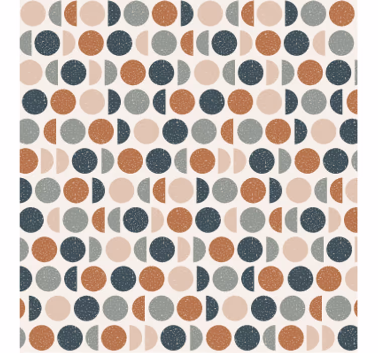 Wallpaper geometric retro dots design - TenStickers