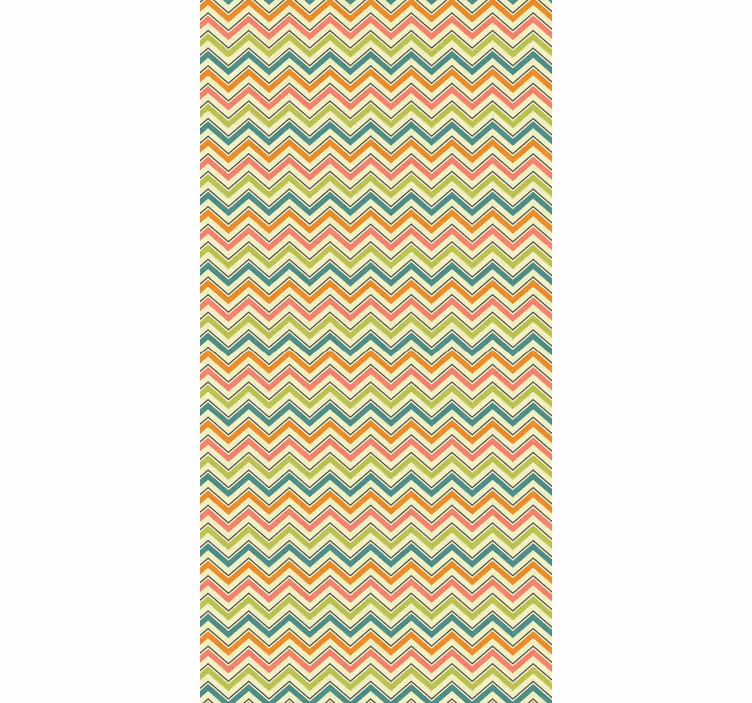 Wallpaper geometric chevron zigzag pattern - TenStickers
