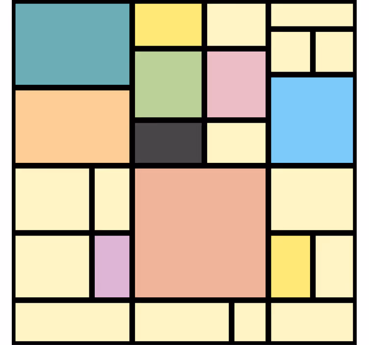 Wallpaper geometric vibrant geometry - TenStickers