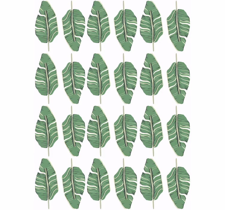 Nature wallpaper with luxurious leaf design - TenStickers