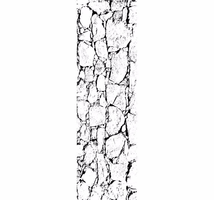 Marble effect wallpaper in cracked grey style - TenStickers