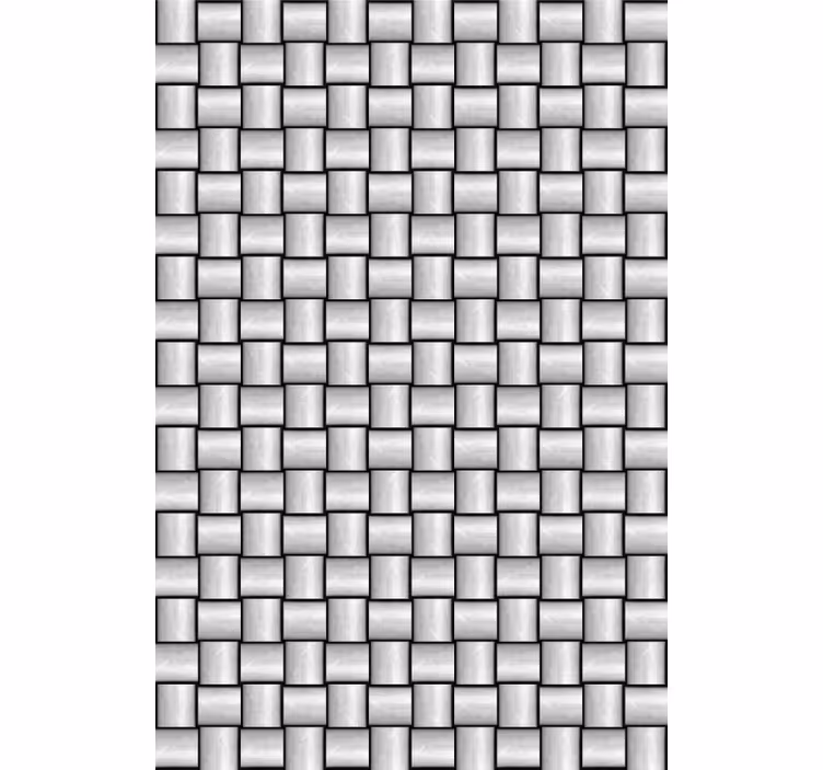 Marble effect wallpaper with grey squares motif - TenStickers