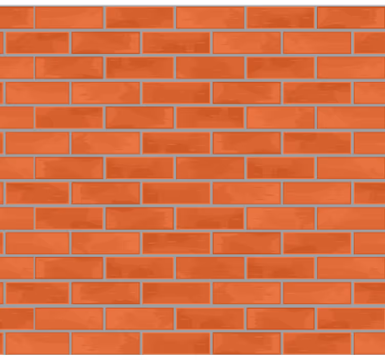 Stone effect wallpaper in red brick pattern - TenStickers