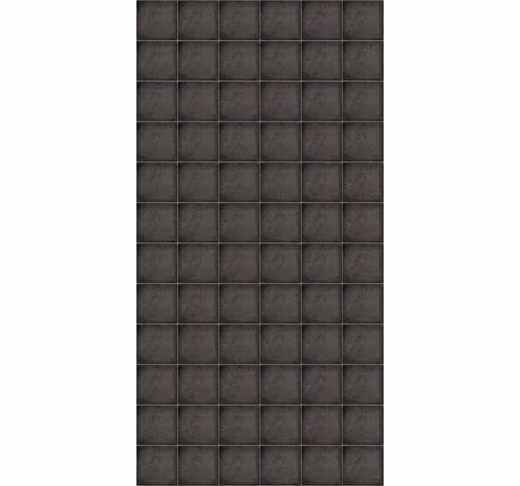 Tile effect wallpaper black square stone tiles - TenStickers
