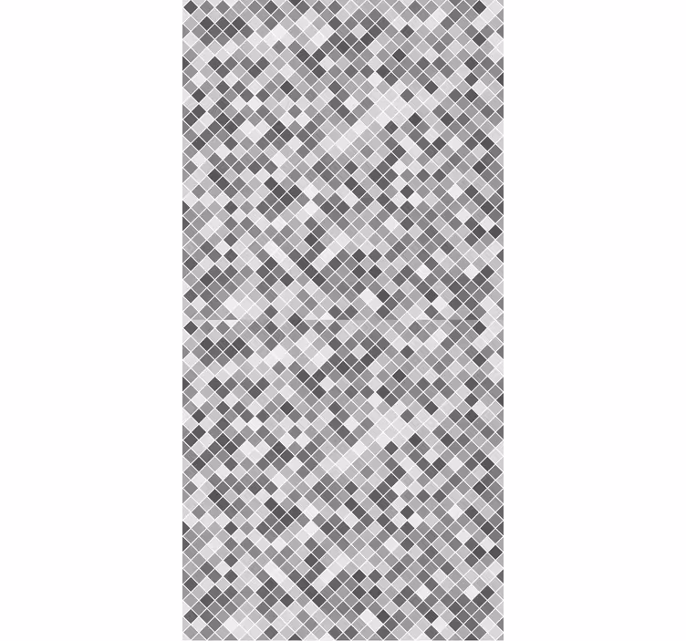 Tile effect wallpaper in gray tones squared pattern - TenStickers