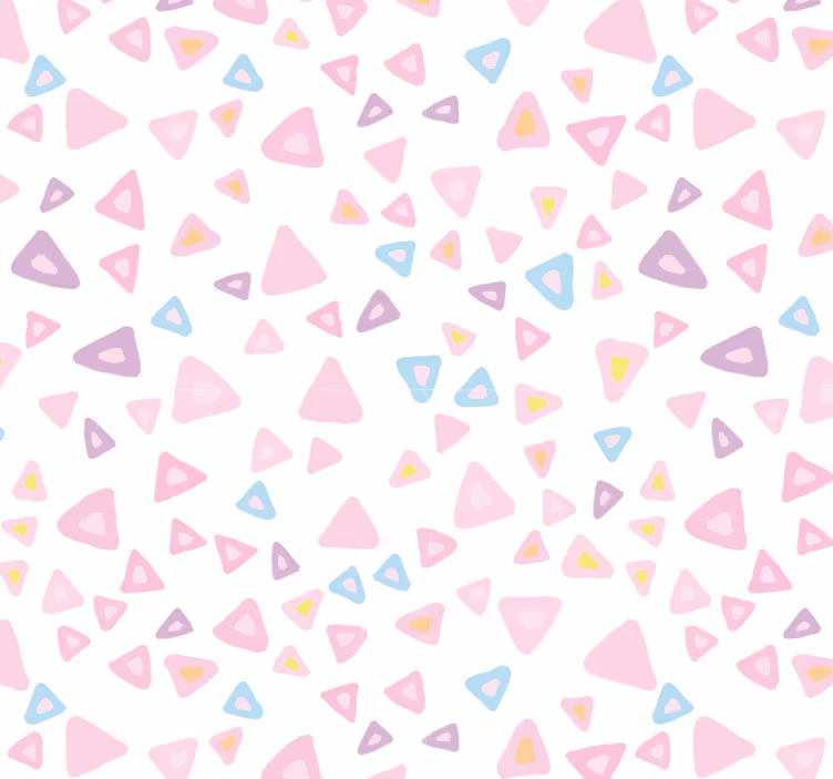 Tile effect wallpaper kawaii style pastel pattern - TenStickers