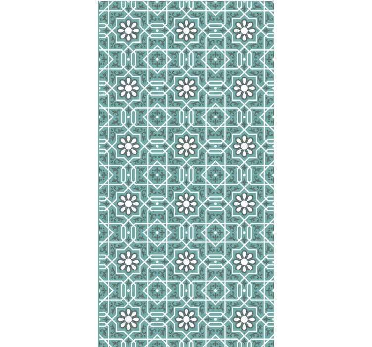 Tile effect wallpaper moroccan design - TenStickers