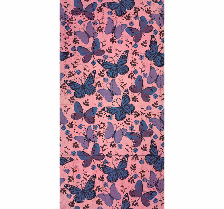 Wallpaper childrens room in purple tones with quotes - TenStickers