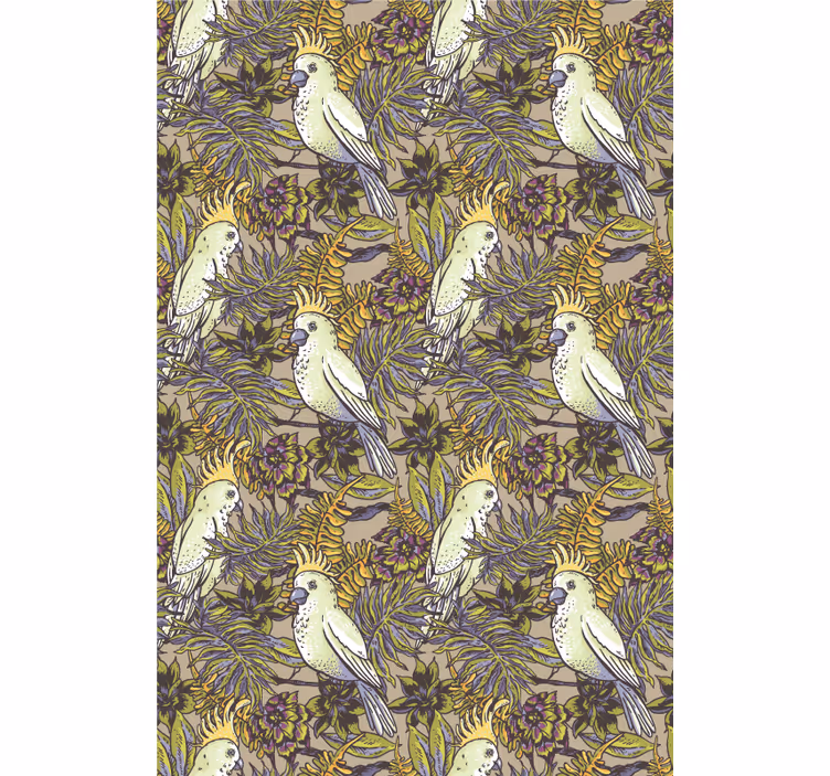 Wallpaper childrens room amazon parrot scandinavian style - TenStickers