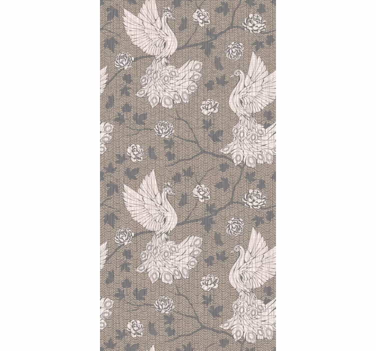 Yute birds wallpaper childrens room - TenStickers