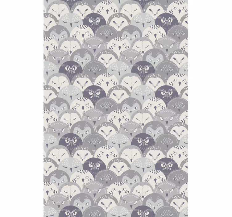 Wallpaper childrens room grey forest animals - TenStickers