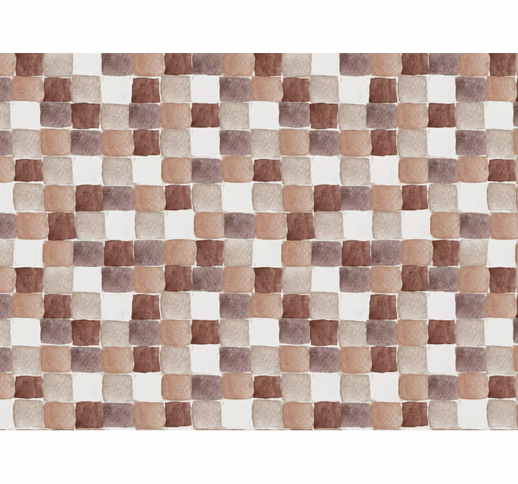 Living area wallpaper in earth tone watercolor - TenStickers