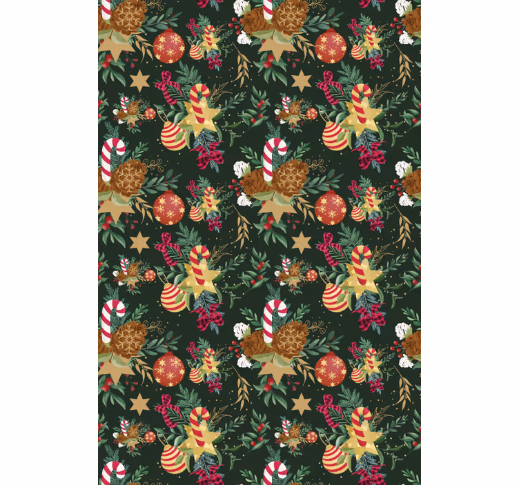 Hallway wallpaper festive candy design - TenStickers