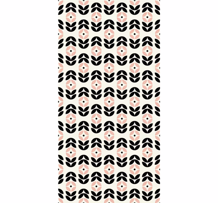Hallway wallpaper geometric beige pattern - TenStickers