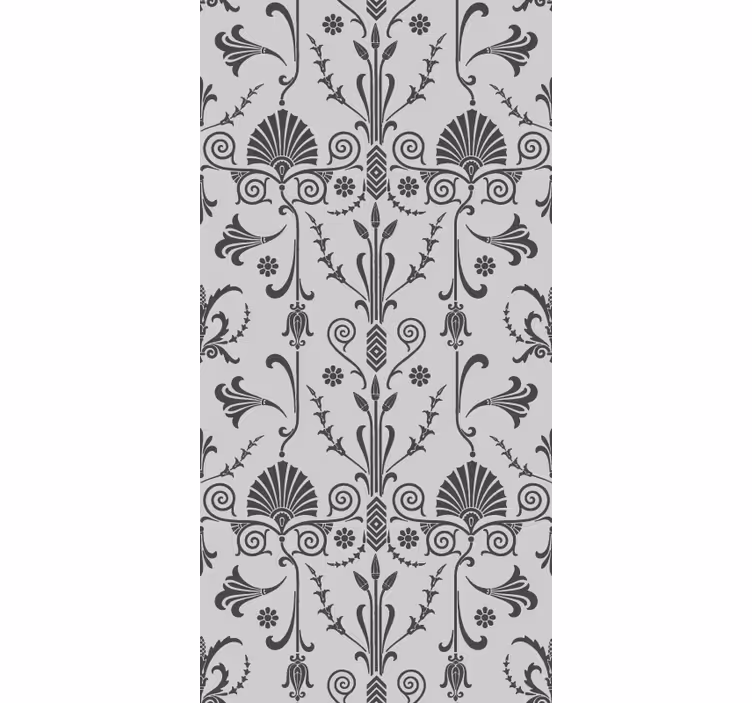 Hallway wallpaper in elegant botanical designs - TenStickers