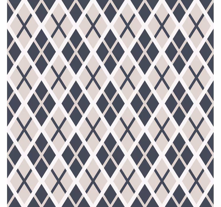 Nordic wallpaper with rhombus pattern - TenStickers