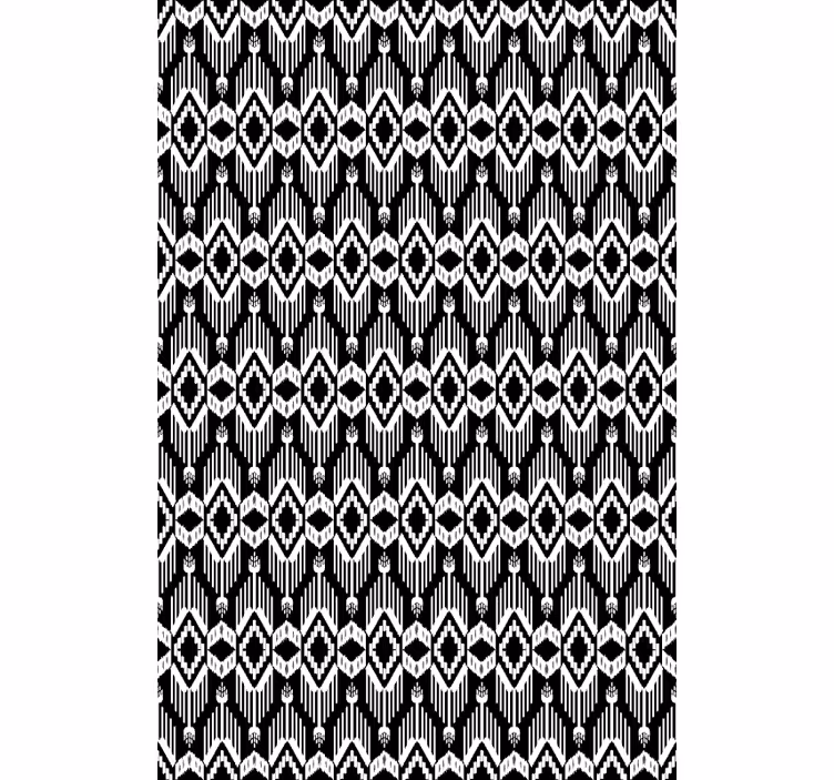 Nordic wallpaper rustic white and black design - TenStickers