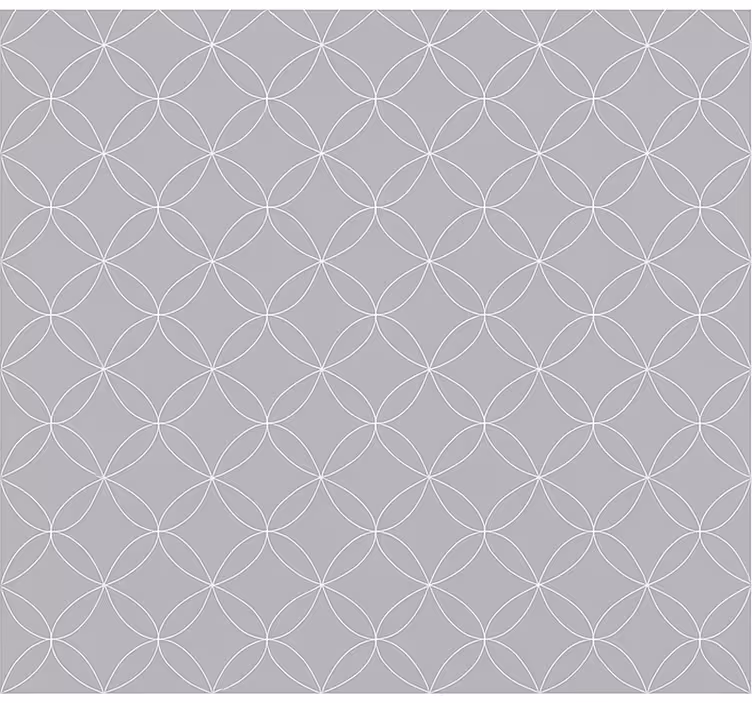 Nordic wallpaper grey geometric abstract florals - TenStickers