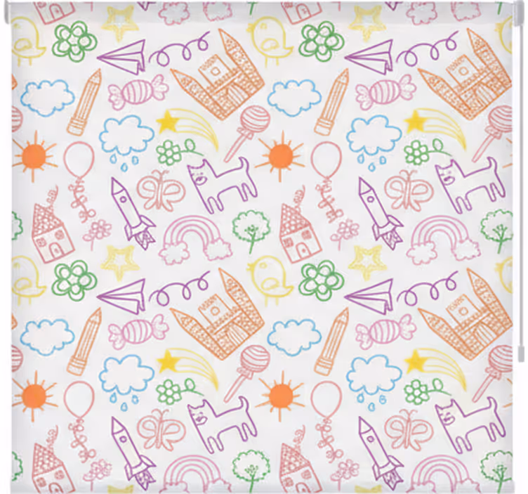 Nordic wallpaper playful doodle design - TenStickers