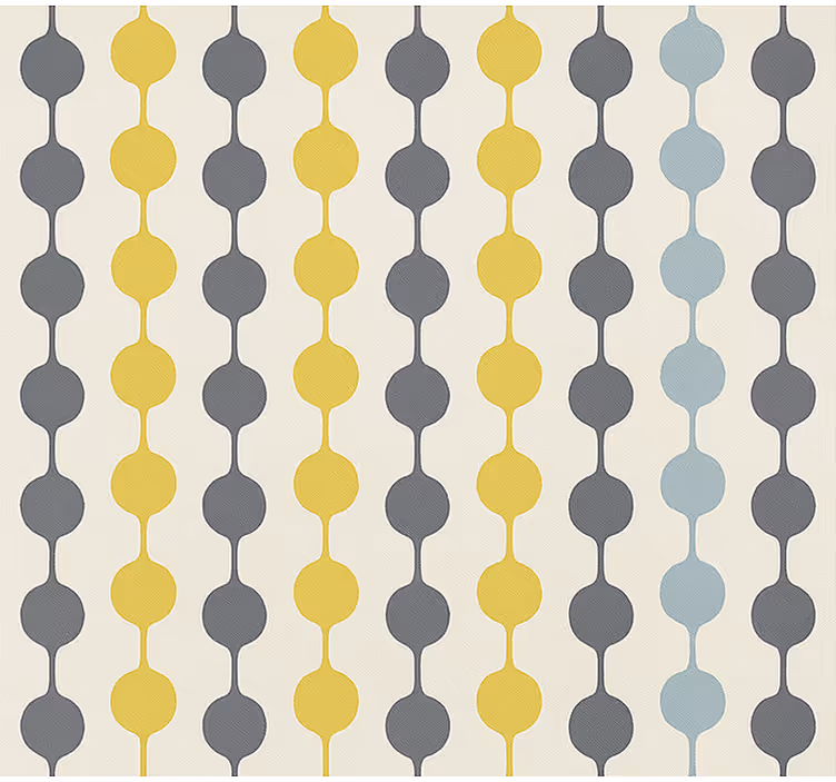 Nordic wallpaper with hanging colorful circles - TenStickers