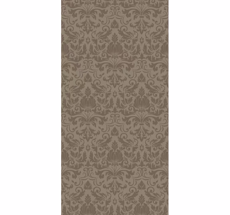 Classic wallpaper velvet flocked design - TenStickers