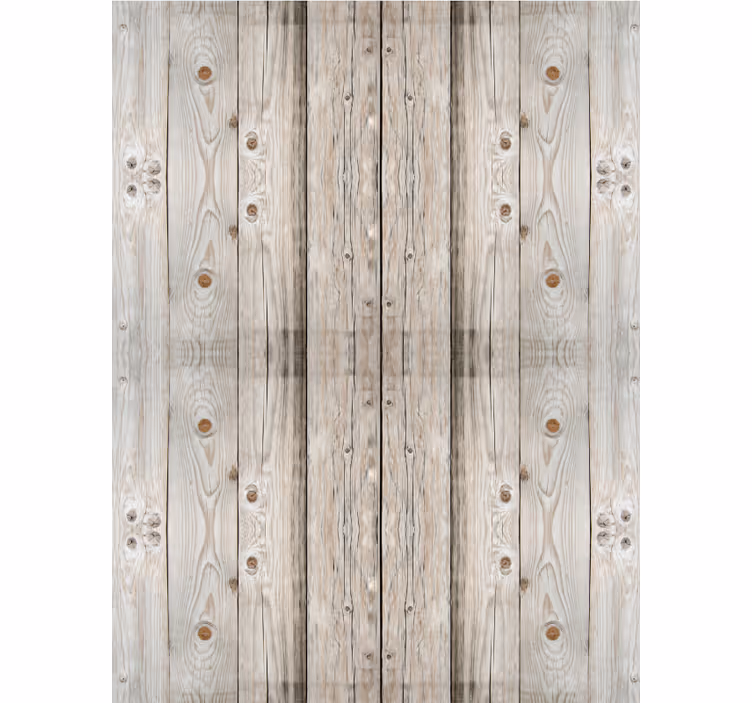 Living area wallpaper white pine wood effect - TenStickers