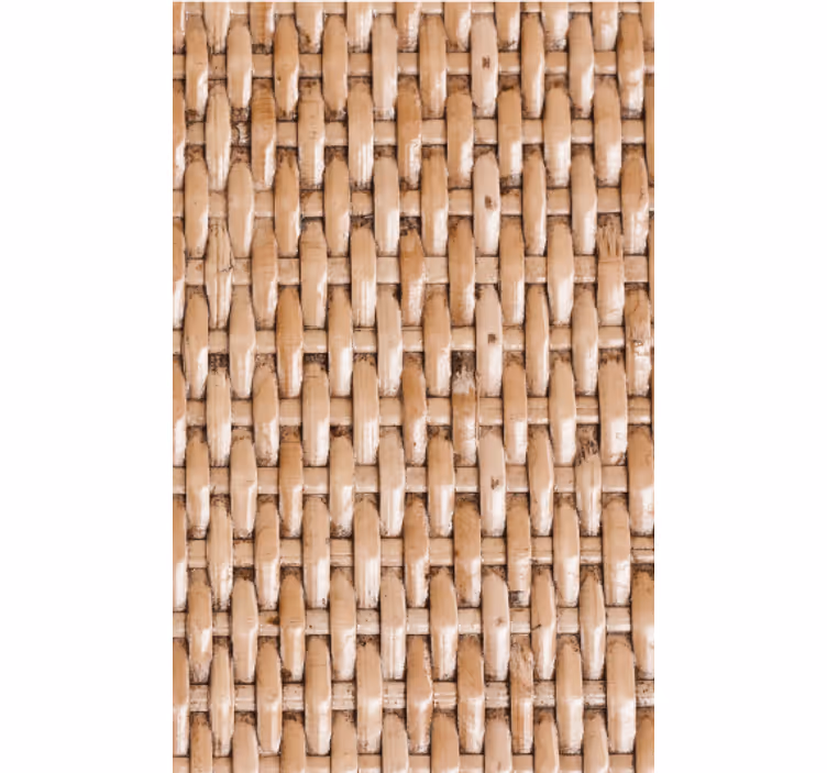 Living area wallpaper classic natural fiber design - TenStickers