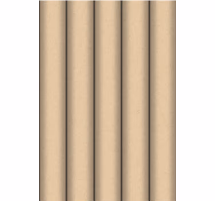 Living area wallpaper in brown tube minimalist pattern - TenStickers