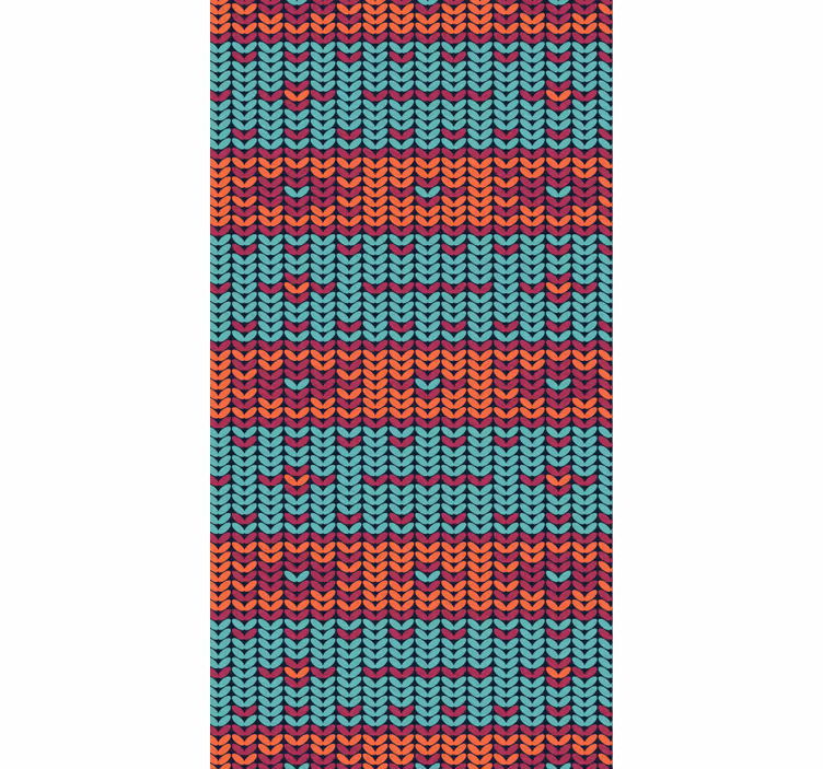 Living area wallpaper multicolor striped fiber look - TenStickers
