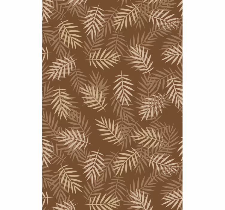 Living area wallpaper natural leaf design - TenStickers