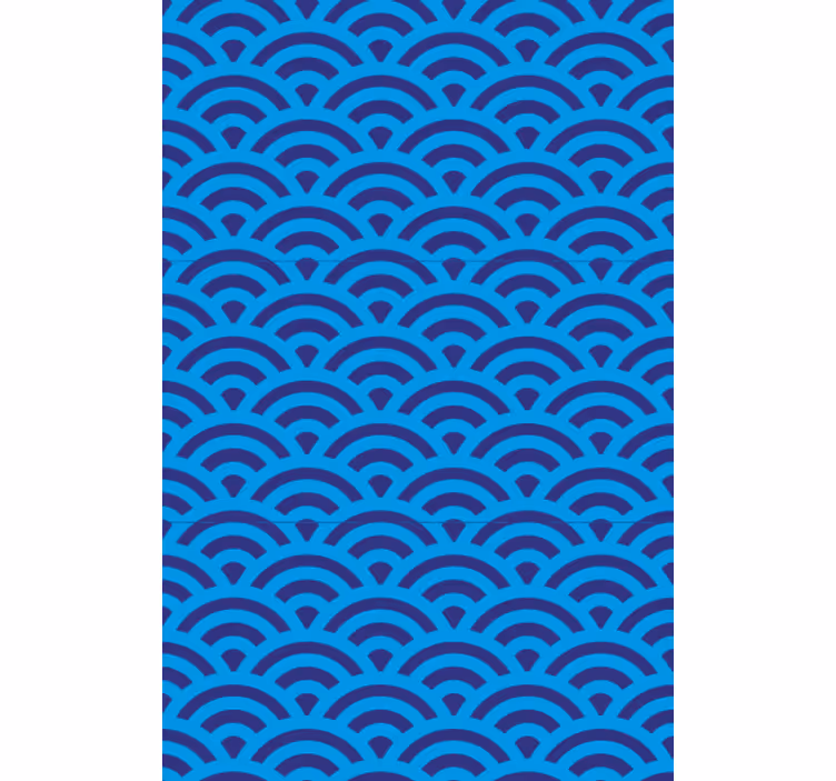 Living area wallpaper curved wave design - TenStickers