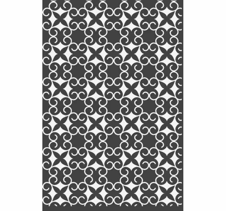 Living area wallpaper elegant patterned mat - TenStickers