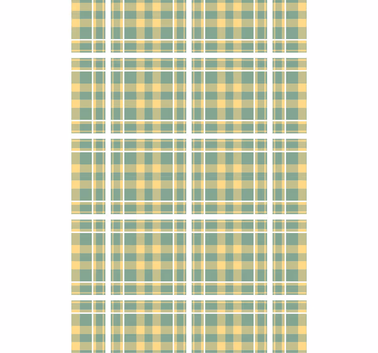 Living area wallpaper checkered pattern design - TenStickers