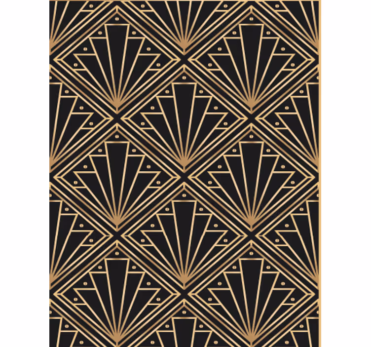 Living area wallpaper art deco design - TenStickers