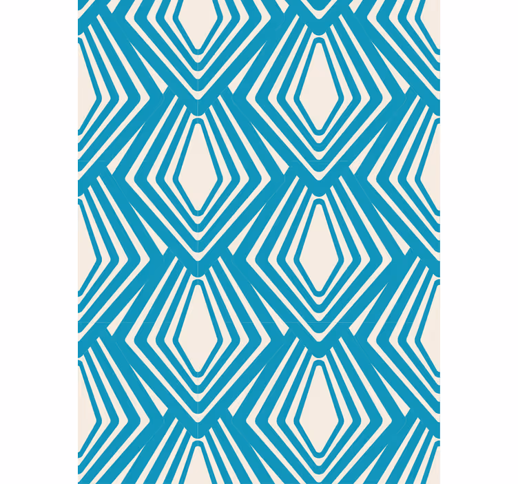 Wallpaper geometric diamond pattern - TenStickers