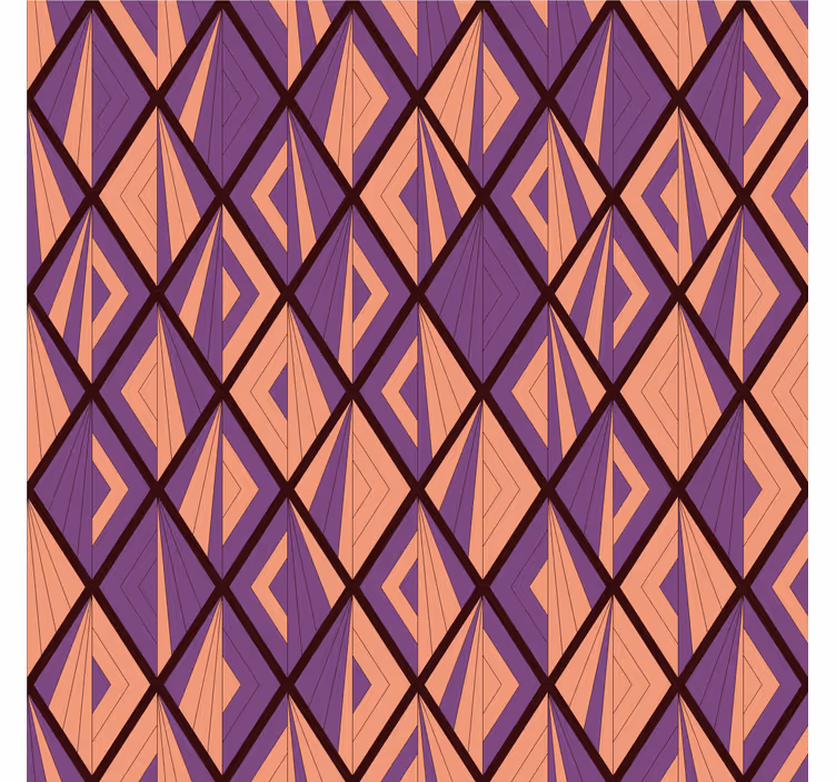 Wallpaper geometric diamond pattern - TenStickers